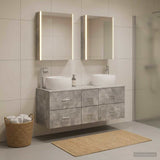 Bathroom Furniture Set 5 pcs Concrete Grey 3407050