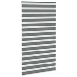 Zebra Blind Dark Grey 130x200 cm Fabric Width 125.9 cm Polyester 4014163