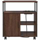 Cabinet with Charging Station Brown Oak 61 x 46 x 67 cm 859834