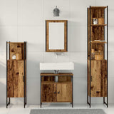 Bathroom Furniture Set 4 pcs Old wood 33 x 33 x 185.5 cm 3332594