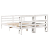 Bed Frame without Mattress White 120x200 cm Solid Wood Pine 3305825