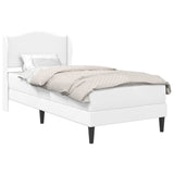 Bed Frame with Headboard White 90 x 190 cm Faux Leather 3415270