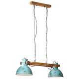 Hanging Lamp 25 W Distressed Blue 85x28x109 cm E27 371838