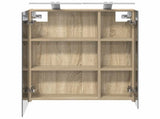 Bathroom Mirror Cabinet with Shelf Sonoma Oak 60 x 14.5 x 70 cm 889065