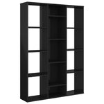 ZNTS Room Divider/Book Cabinet High Gloss Black 100x24x140 cm Engineered Wood 800448