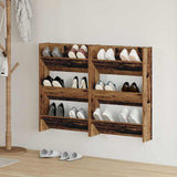 Shoe Cabinet 2 pcs Old Wood 60 x 18 x 90 cm Engineered Wood 875147