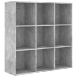 Bookcase Concrete grey Engineered wood Medium Storage Bookcase 801129