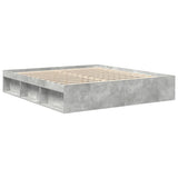 Bed Frame without Mattress Concrete Grey 200x200 cm 3203890