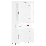 Highboard White 69.5x34x180 cm Engineered Wood 3198505