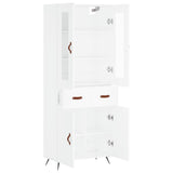 Highboard White 69.5x34x180 cm Engineered Wood 3198505
