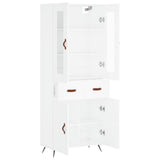Highboard White 69.5x34x180 cm Engineered Wood 3198505