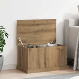 Storage Box Artisan Oak 70x40x38 cm Engineered Wood 857162