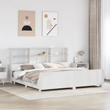 Bed Frame without Mattress White 180x200 cm Super King Solid Wood Pine 3323681