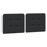 Bed Frame without Mattress "Zadar" White and Black 140x200 cm Faux Leather 3208190