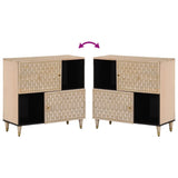 Side Cabinet 80x33x75 cm Solid Wood Mango 358275