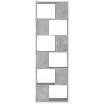 Book Cabinet Room Divider Concrete Grey 60x24x186 cm Engineered Wood 809102