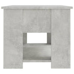 ZNTS Coffee Table Concrete Grey 79x49x41 cm Engineered Wood 809714