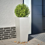 ZNTS Garden Planter 35x35x75 cm Stainless Steel 851088