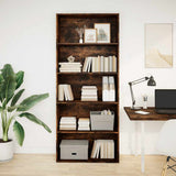 Book Cabinet Smoked Oak 80x30x189 cm Engineered Wood 3314673