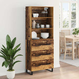 Highboard with Drawer 2 pcs Old Wood Engineered Wood 3415673