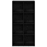 Bookcase Black Oak 66x30x130 cm Engineered Wood 862397