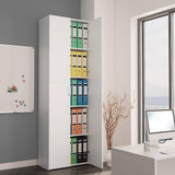 Office Cabinet White Engineered wood 60 x 32 x 190 cm 800297