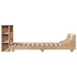 Bed Frame without Mattress 100x200 cm Solid Wood Pine 3323665