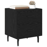 Bedside Cabinet Black Oak 40 x 35 x 47.5 cm Engineered Wood 882045