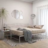 Sofa Bed Frame White Powder-coated metal Single 324765