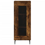 Highboard Smoked Oak 34.5x34x180 cm Engineered Wood 3199446