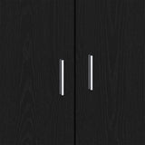 Sideboard Black Oak 80 x 40 x 75 cm Engineered Wood 862749