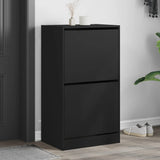 Shoe Cabinet Black Engineered wood 60x42x108 cm Shoe Cabinet 3214386