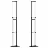 Trade Show Displays 2 pcs Black 30 x 23.5 x 210 cm Steel 3407634