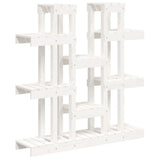 Plant Stand White 104.5x25x109.5 cm Solid Wood Pine 822093
