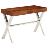 Desk Solid Acacia Wood Honey Finish 110x50x76 cm 245652
