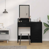Dressing Table Black Oak 50 x 41 x 140 cm Engineered Wood 865128