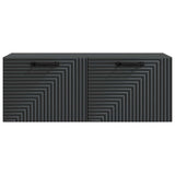 Wall-Mounted TV Cabinet Black 78.5 x 31 x 30 cm Engineered Wood 898716