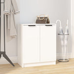 ZNTS Shoe Cabinet White 59x35x70 cm Engineered Wood 811421