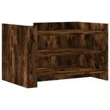 Coffee Table Smoked Oak 80x50x50 cm Engineered Wood 848343