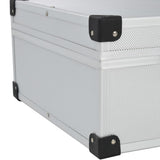 Tool Suitcase 46x33x16 cm Silver Aluminium 91846