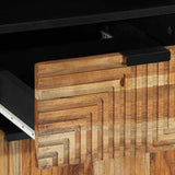 Bathroom Cabinet Set 3 pcs Natural 38 x 33 x 160 cm 3310013