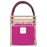 Bunk Bed without Mattress Pink 90x190 cm Solid Wood Pine 3283996