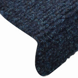 Stair Mats Self-adhesive 15 pcs 65x21x4 cm Navy Half Round Large 322357