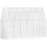 Rabbit Cage Silver 300 x 100 x 210 cm Galvanised Steel 42019242
