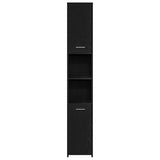 Bathroom Furniture Set 4 pcs Black Oak Engineered Wood 3332592