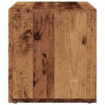 ZNTS LP Storage Box Old Wood 69.5x34x36 cm Engineered Wood 855786