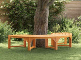 Tree Bench Natural 160 x 80 x 45cm Solid Eucalyptus Wood 4108060