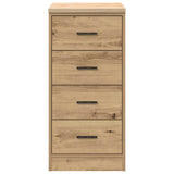 Garage Storage Cabinet Artisan Oak 40x51x85 cm Solid Wood Pine 860597