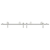 Sliding Door Hardware Kit 200 cm Stainless Steel Silver 3295762