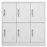 Locker Cabinets 2 pcs Light Grey 90x45x92.5 cm Steel 3095231